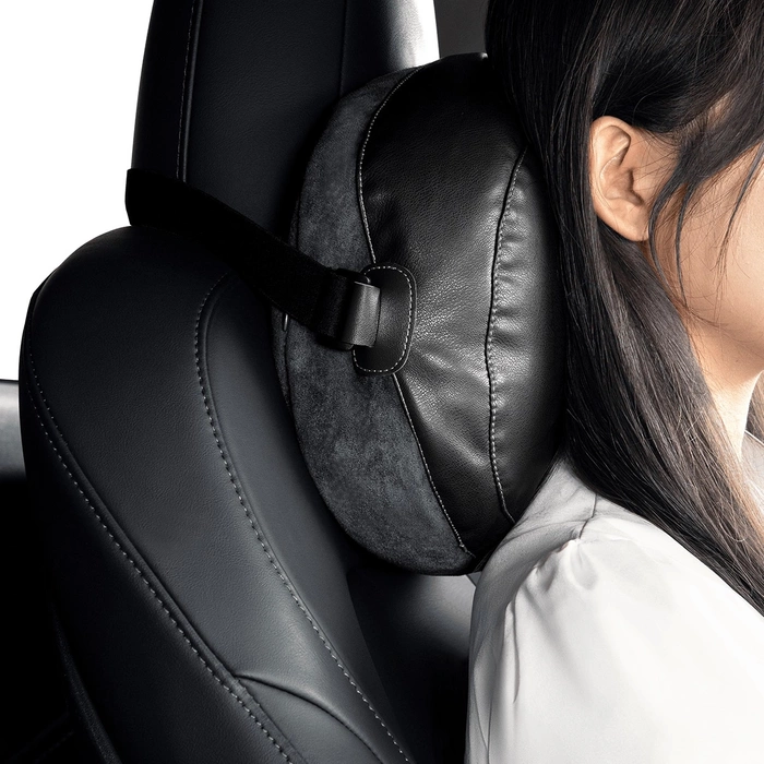Double sided Car Headrest Mounted Pillow Baseus Comfort Ride (black)