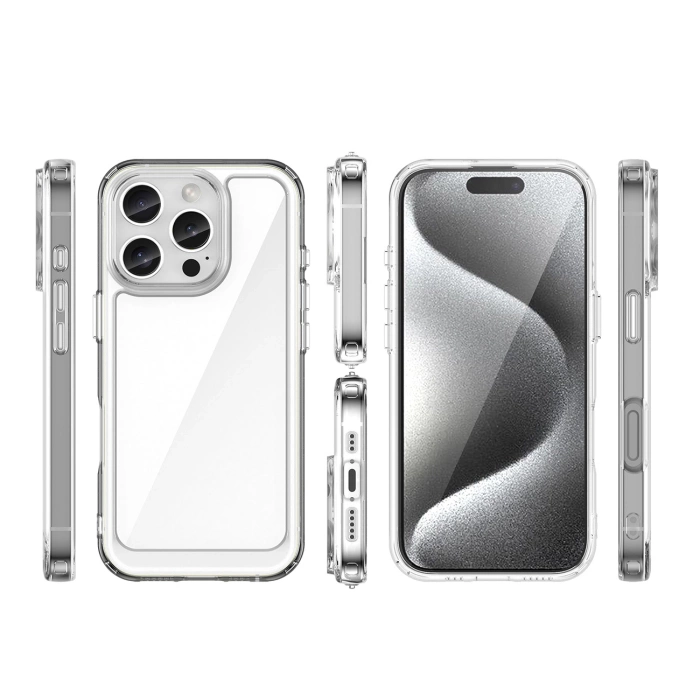 Outer Space Case with Gel Frame for iPhone 16 Pro - Clear