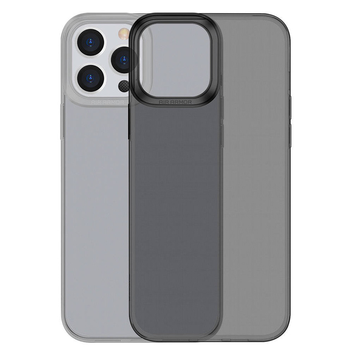 Baseus Simple Series Case gel transparente iPhone 13 Pro negro (ARAJ000401)