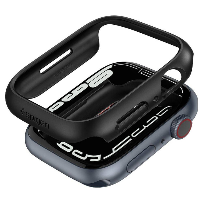 Spigen Thin Fit Apple Watch 7 (41 MM) Noir Case