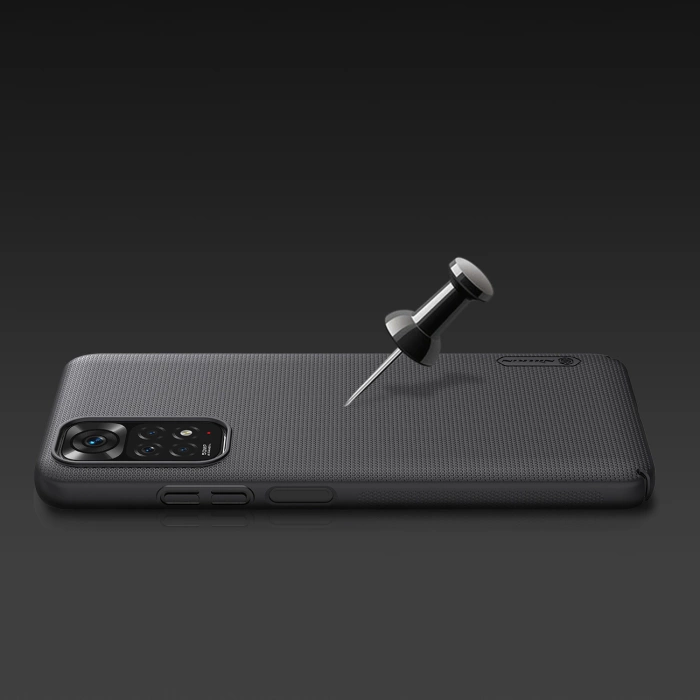Nillkin Super Frosted Shield wytrzymałe etui pokrowiec Xiaomi Redmi Note 11T 5G / Note 11S 5G / Note 11 5G (China) / Poco M4 Pro 5G czarny