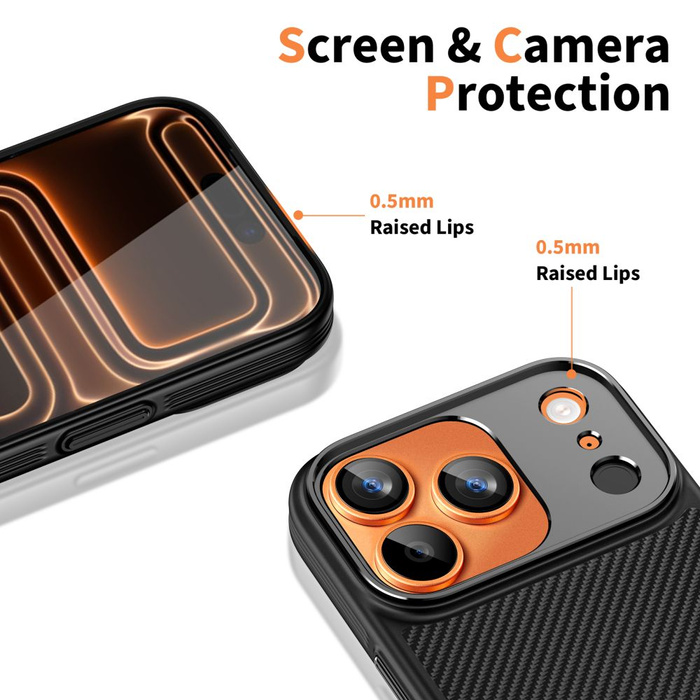 TECH-PROTECT KEVLAR ARAMID MAGSAFE IPHONE 17 PRO BLACK