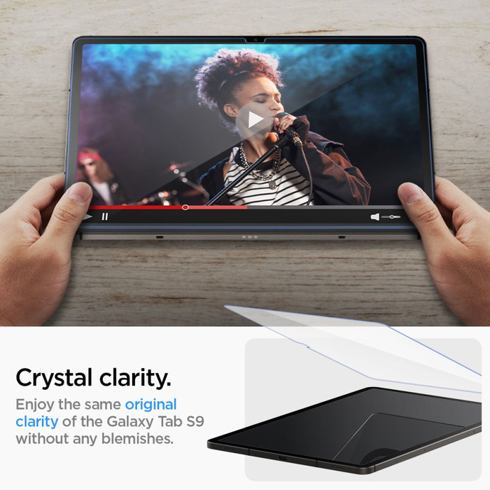 Tempered Glass Spigen Glas.tr "ez Fit" Galaxy Tab S9 11.0 X710 / X716B Klar