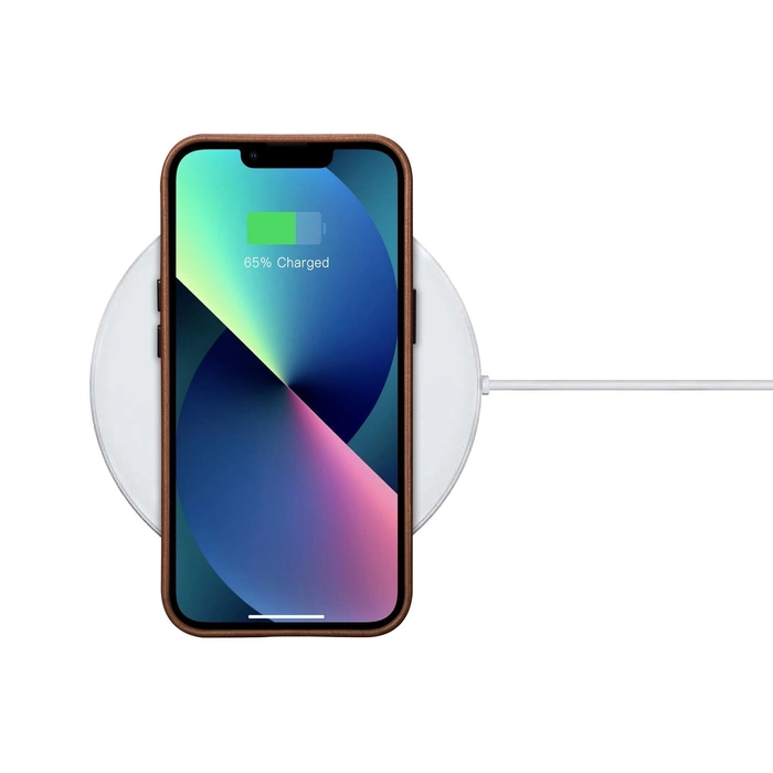 [RETURNED ITEM] iCarer Oil Wax Premium Leather Case magnetic leather case iPhone 14 with MagSafe brown (WMI14220701-RB)