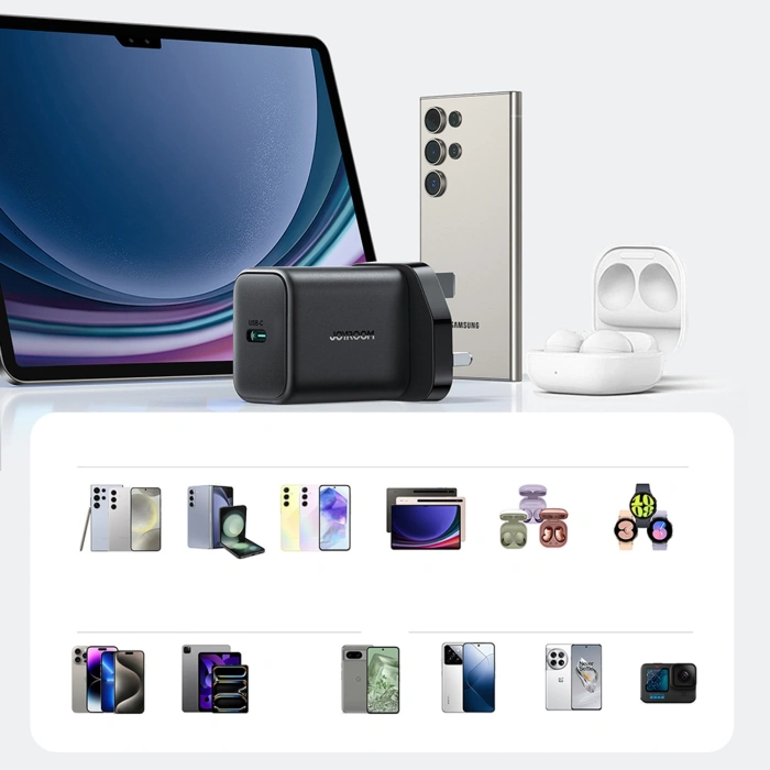 Ładowarka sieciowa Joyroom JR-TCF23 25W z kablem USB-C 1m - czarna