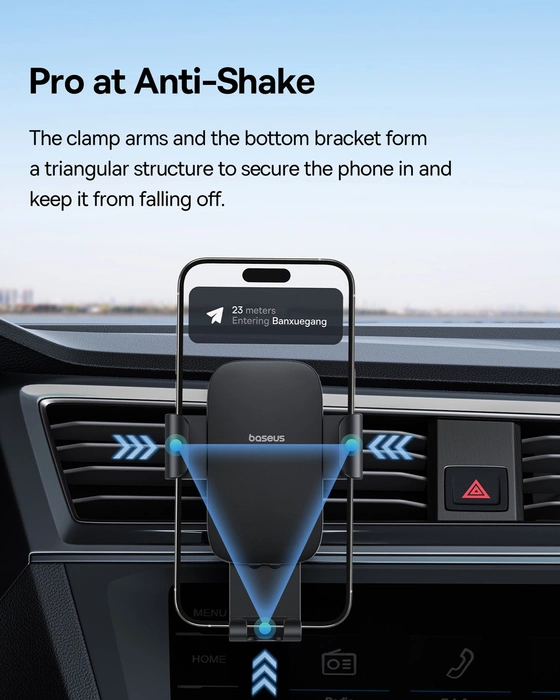 Baseus Metal Age 3 BS-CM028 gravity car air vent holder - black