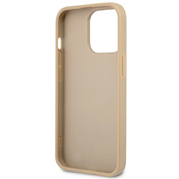 Guess GUHCP14LPSATLE iPhone 14 Pro 6.1" beige/beige hartcase SaffianoTriangle Logo