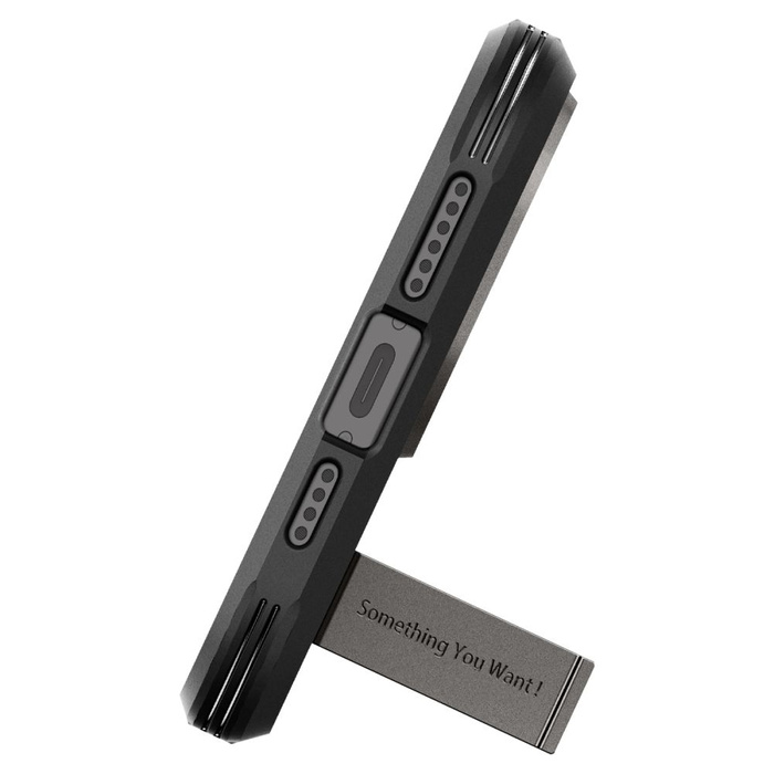 Coque Spigen Tough Armor Mag MagSafe iPhone 15 Pro Gunmetal