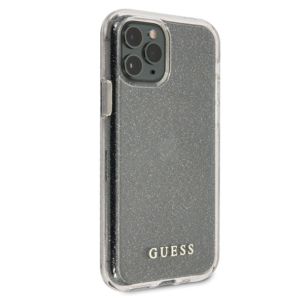 GUESS Case Apple iPhone 11 Pro Max Silver Glitter Case