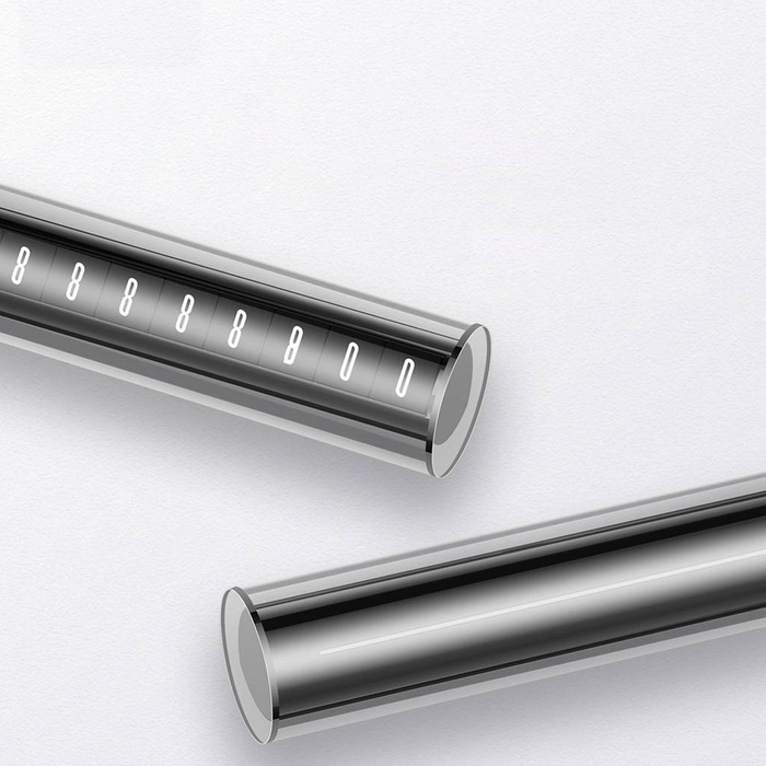 Placa de estacionamiento Baseus para el número de teléfono en el tablero gris