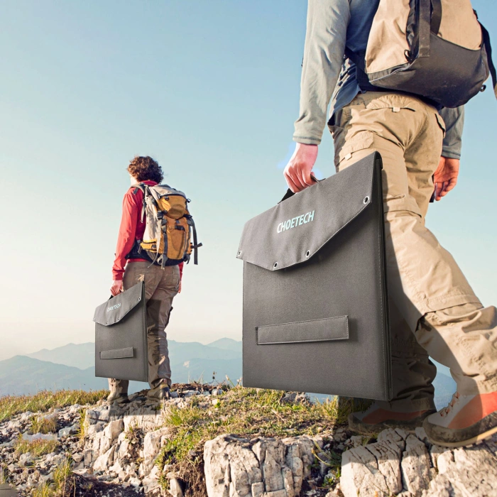 Ladergerät Choetech SC008 solar faltbar 120W DC / USB-C / 2x USB-A - schwarz