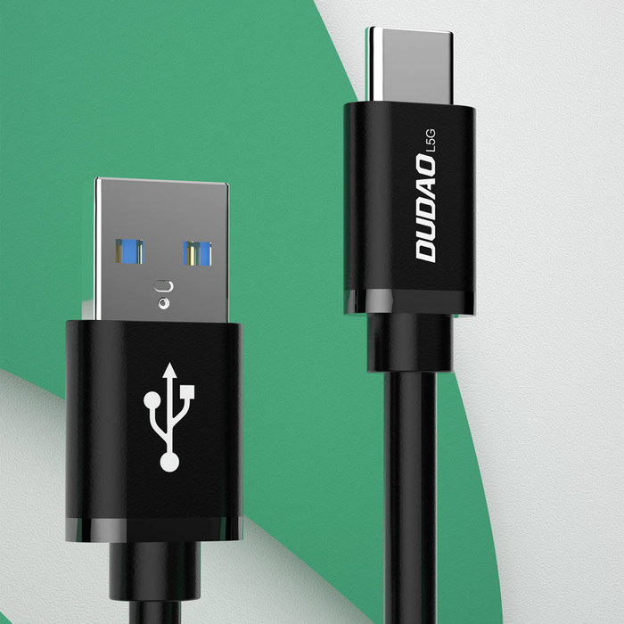 Dudao kabel kabel USB - USB Type C Super Fast Charge 1 m černý (L5G-Black)