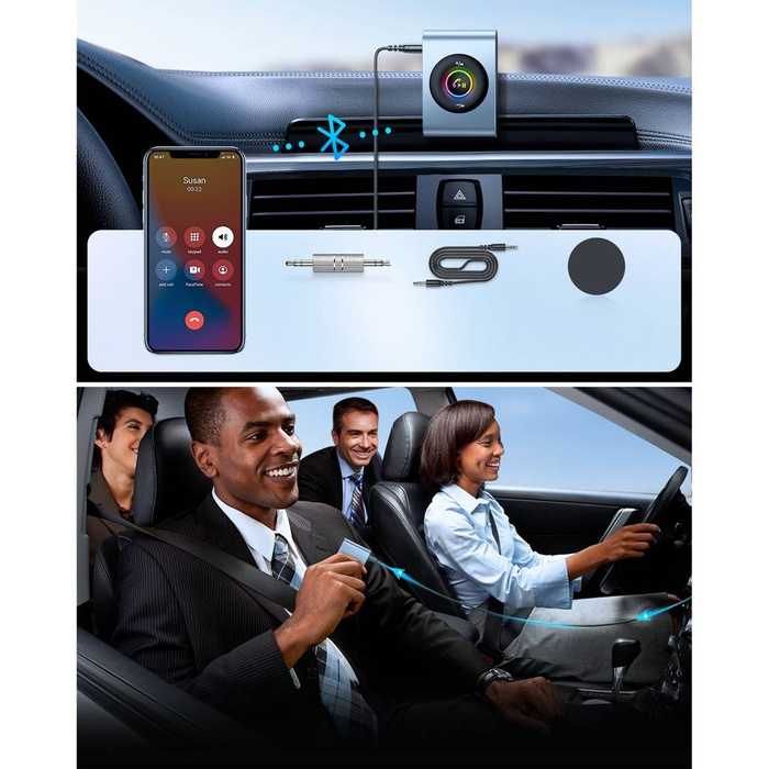 Trasmettitore Bluetooth 5.3 per auto Joyroom e kit vivavoce per porta mini jack AUX da 3,5 mm (JR-CB1)