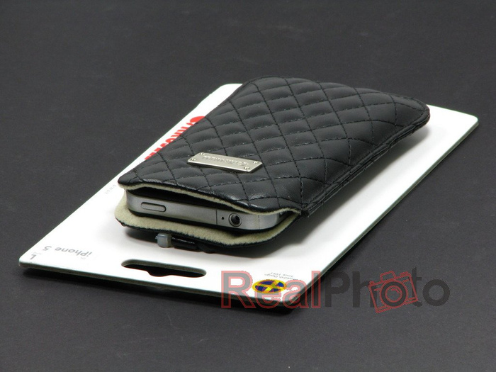 Cover KRUSELL iPhone 5 5S SE in pelle nera