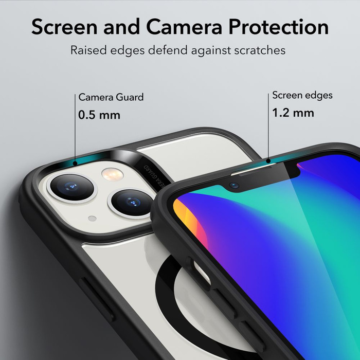 Telefontok Esr Ch Halolock MagSafe iPhone 14 Plus átlátszó/fekete