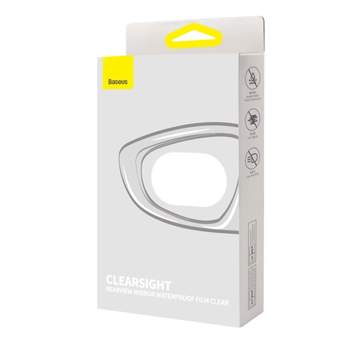 ClearSight Rearview Mirror Waterproof Film Clear, Baseus Pack of 2