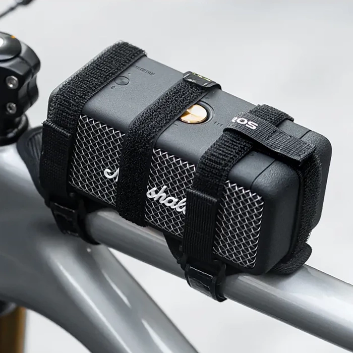 Rockbros 50210064001 Fahrradgurt mit Klettverschluss für Bluetooth-Lautsprecher oder Wasserflasche – Schwarz