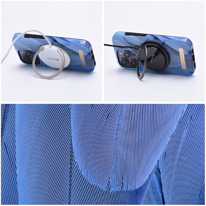FORCELL F-PROTECT Mirage futerał kompatybilny z MagSafe do IPHONE 15 Pro blue bird