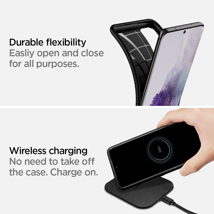 Puzdro SPIGEN Samsung Galaxy S20 Plus Liquid Air Matte Black Case