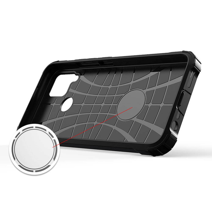 Boîtier hybride blindé pour Realme 10 5G / Realme 9i 5G boîtier hybride blindé noir