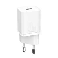 Chargeur mural rapide Baseus Super Si 1C USB Type C 20 W Power Delivery blanc (CCSUP-B02)