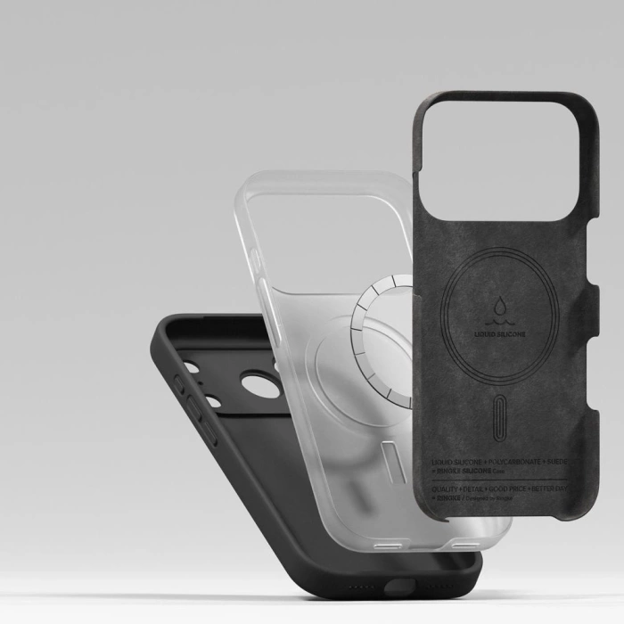 RINGKE SILICONE MAGNETIC MAGSAFE IPHONE 17 PRO BLACK