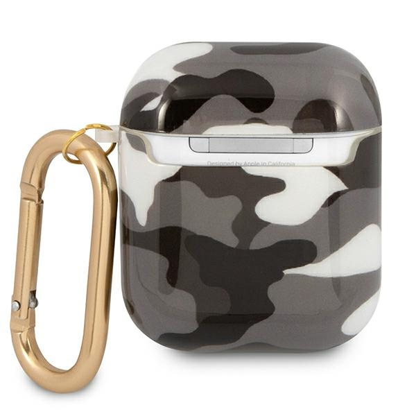 Case GUESS Apple AirPods Camo Collection Black Case
