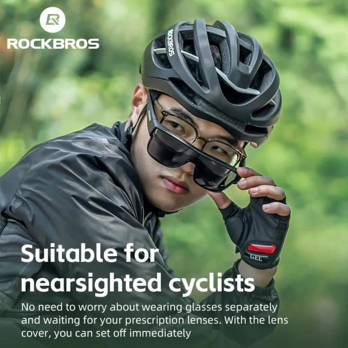 Rockbros SP304 polarisierende Fahrradbrille – Grau