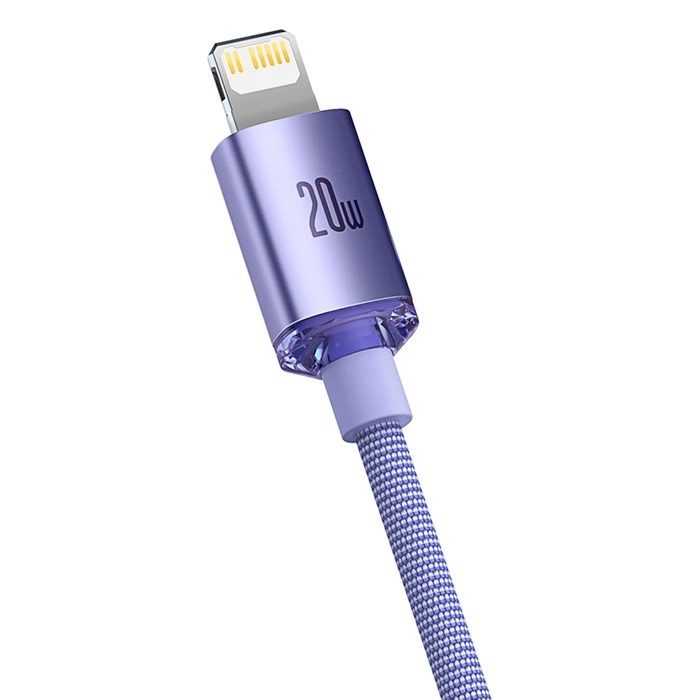 Baseus CAJY000205 Lightning – USB-C PD-Kabel 20 W 480 Mbit/s 1,2 m – Lila