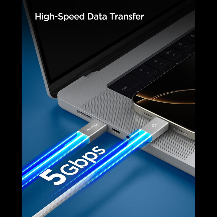 Spigen EB10010CC ESSENTIAL TYP-C KABEL 100W 100CM WEISS