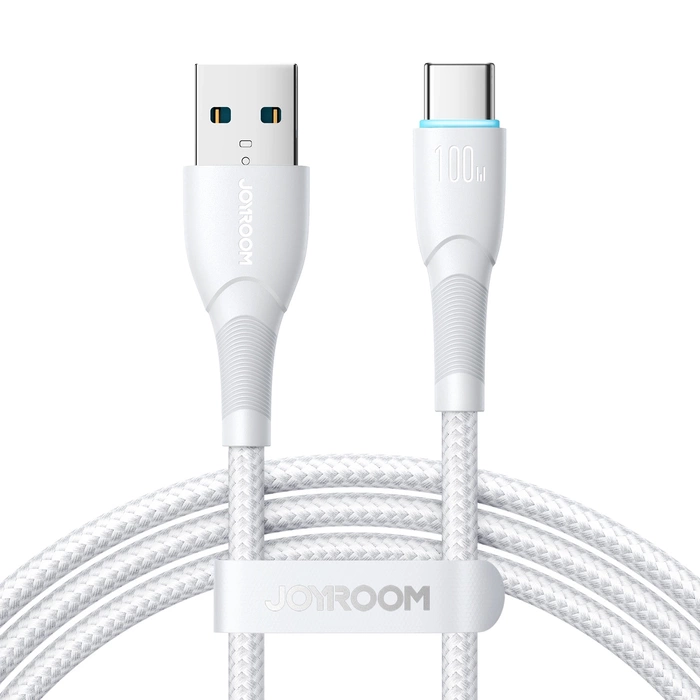 Joyroom Starry-Serie SA32-AC6 100 W USB-A/USB-C-Kabel 1 m – Weiß