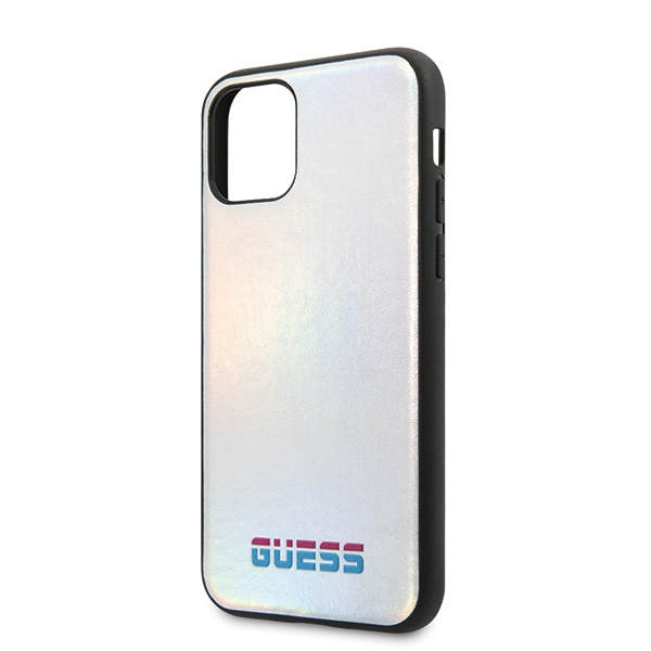 Puzdro guess Apple iPhone 11 Pro silver /silver hard case Iridescent Case