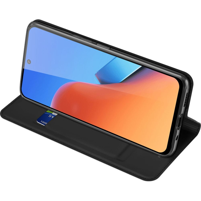 Etui en éco-cuir Dux Ducis Skin Pro pour Xiaomi Poco M6 Pro/Redmi 12/Redmi 12R - noir