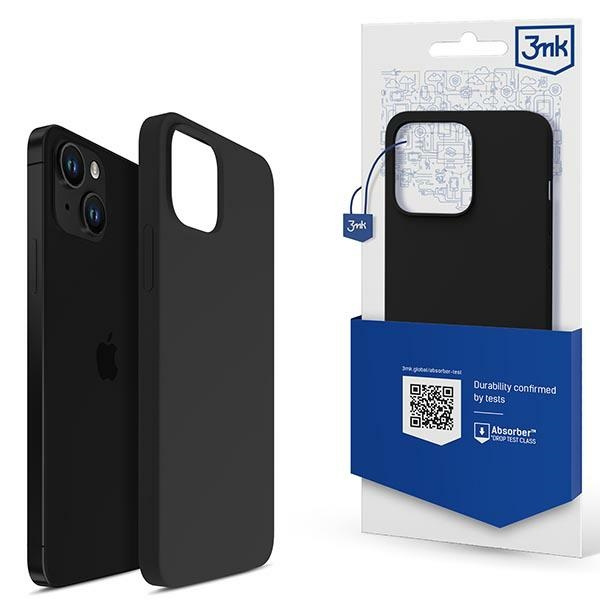 3mk Silicone Case iPhone 14 6,1" nero/nero
