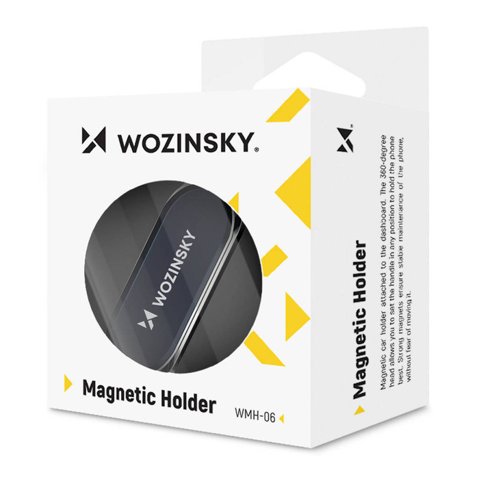 Wozinsky selbstklebende magnetische 360 Auto-Armaturenbretthalterung Silber (WMH-06)