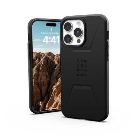 Etui UAG Civilian Magsafe - obudowa ochronna do iPhone 15 Pro Max kompatybilna z MagSafe (black) Case