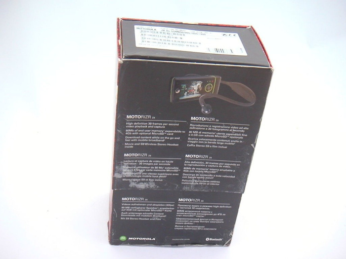 Caja de CD de MOTOROLA Z8, 