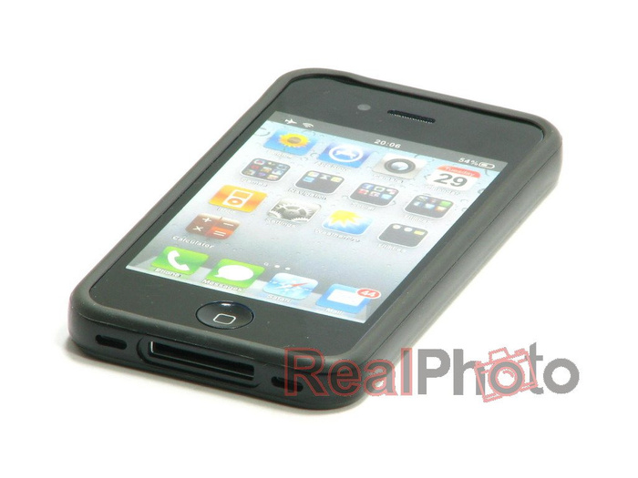 Kryt nárazníka Puzdro iPhone 4 Black Orbyx Puzdro