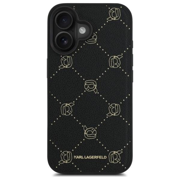 Etui Karl Lagerfeld iPhone 16 6.1" czarny/black Magsafe Karl Head