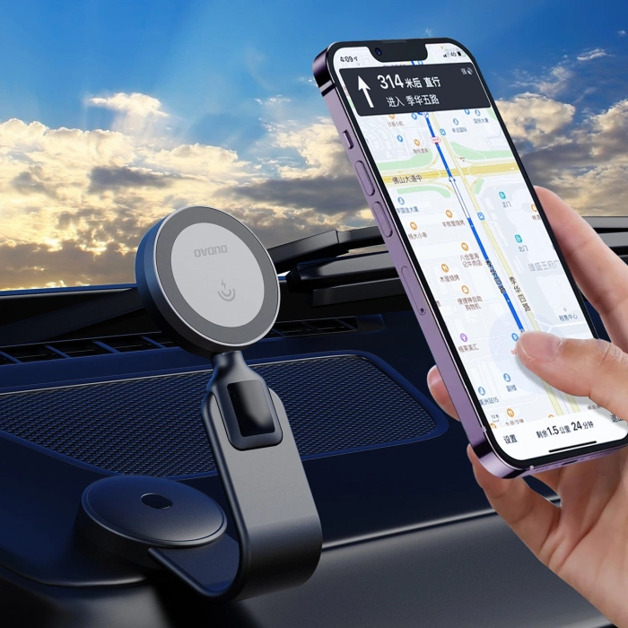 Dudao F21 Pro 15W MagSafe induktives Autoladegerät - Schwarz