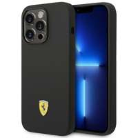 Ferrari FEHCP14LSIBBK iPhone 14 Pro 6.1" schwarz/schwarz hartcase Silikon Metall Logo