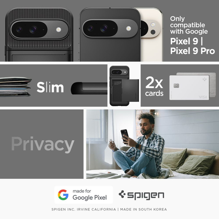 Cover Spigen Slim Armor CS GOOGLE PIXEL 9 / 9 PRO NERO