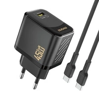 Dudao A28C 45W GaN Wandladegerät + USB-C Kabel - Schwarz