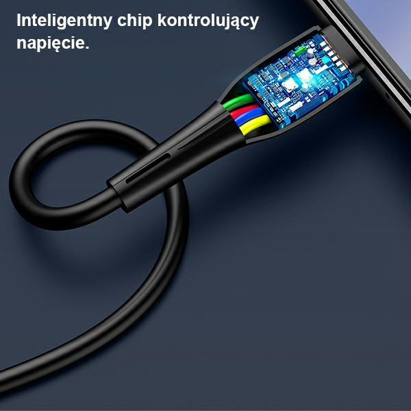 USAMS USB Cable USB-C U38 The OPPO HUAWEI 5A Fast Charge Black 1m