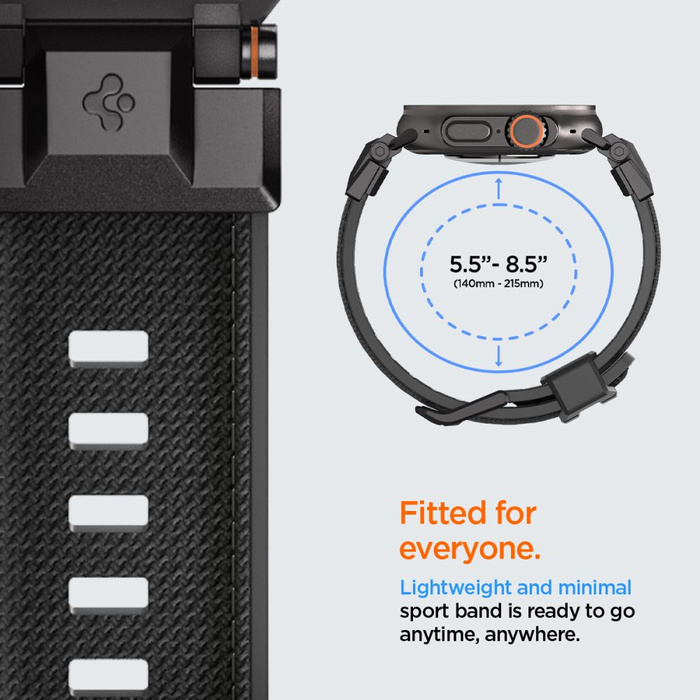 SPIGEN DURAPRO ARMOR APPLE WATCH 6 / 7 / 8 / 9 / 10 / SE / ULTRA 1 / 2 (44 / 45 / 46 / 49 MM) SCHWARZE AUSGABE