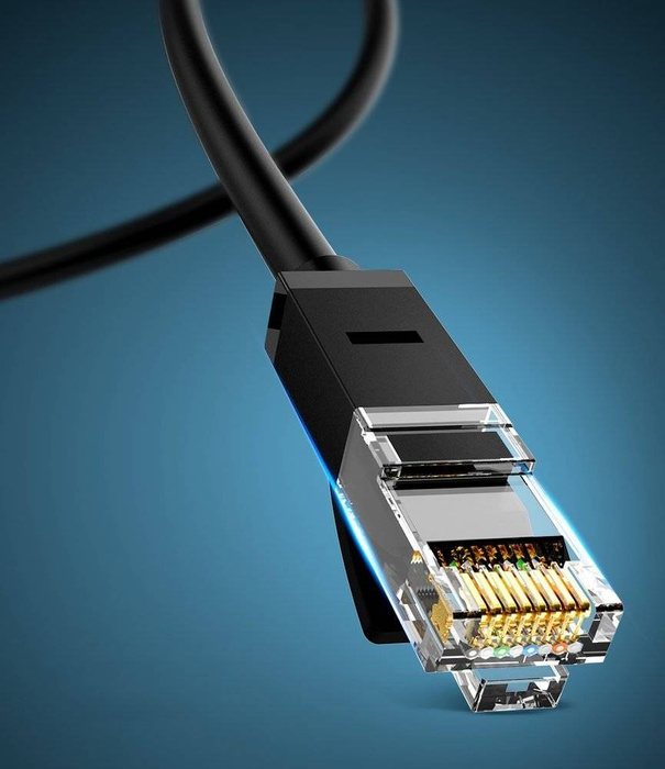 Ugreen kabel internet síťový kabel Ethernet patchcord RJ45 Cat 6 UTP 1000Mbps 3m modrý (NW102 11203)