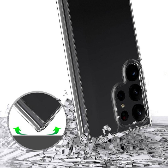 Cover Protezione tecnologica Flexair Hybrid Galaxy S23 Ultra Clear Case