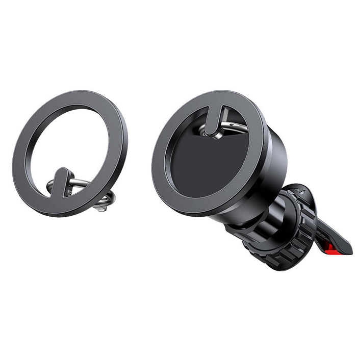 Joyroom kit multifunctional magnetic car holder ring phone support black (JR-ZS294)