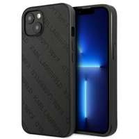 Hülle KARL LAGERFELD Apple iPhone 13 Mini Perforiert Allover Schwarz Hartcase
