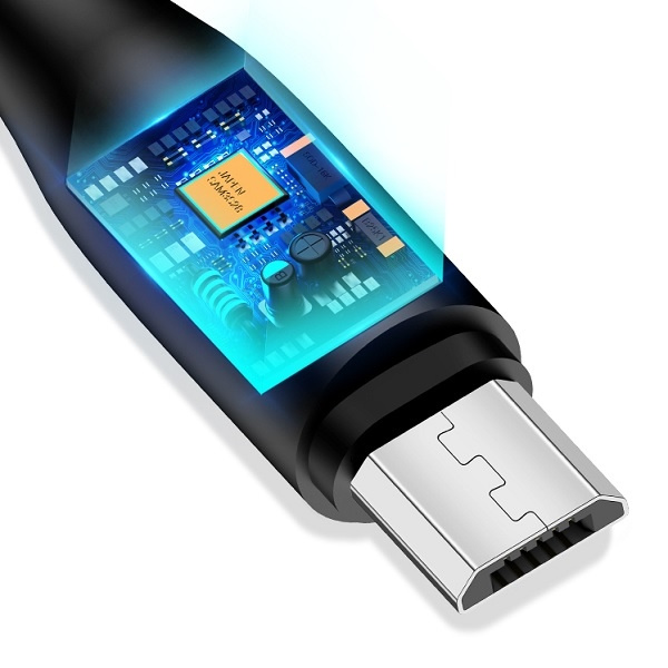 Câble USAMS MicroUSB 2A Fast Charge 1m Noir